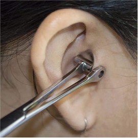 Professional New Piercing Forcep 316L Steel Tragus Ear Piercing Forceps 6 Body Piercing Jewelry Bucket Clamps Tool