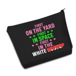 JXGZSO First On The Yard First In Space First In The Make Up Bag Graduation Gift For Sorority Sister (First In The Black Bag)