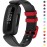 TopPerfekt Bands Compatible with Fitbit Ace 3 for Kids, Soft Silicone Waterproof Bracelet Accessories Sports Watch Strap Replacement for Fitbit Ace 3 Boys Girls (Black/Racer Red)