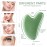 FUANKANG Gua Sha Facial Tools Stone Massage GuaSha Tool for Face (Green)