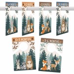 Hadley Designs 6 Hanger Dividers Baby Closet Size Dividers - Woodland Baby Closet Dividers, Organizer for Nursery Organization, Newborn Essentials, Nursery Closet Dividers Girl or Boy