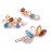 3PCS Clear Color Gems Small Mini Barrette Decorative Hair Clips Accessories for Thin Hair Women
