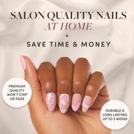 Glamnetic Press On Nails - Wild Card | Opaque UV Finish Short Pointed Almond Shape, Reusable Pastel Nails in 12 Sizes - 24 Nail Kit with Glue Glamnetic Press On Nails - Wild Card | Opaque UV Finish Short Pointed Almond Shape, Reusable Pastel Nails in 12 Sizes - 24 Nail Kit with Glue