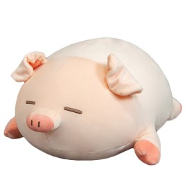 lannery Pig Stuffed Animal Hugging Pillow, Soft Fat Pig Plush Toy Gifts for Kids, Valentine, Christmas (Sleeping Eyes, 19.7) lannery Pig Stuffed Animal Hugging Pillow, Soft Fat Pig Plush Toy Gifts for Kids, Valentine, Christmas (Sleeping Eyes, 19.7)
