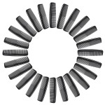 Etercycle 24 Pieces Pocket Hair Combs, 5 inch Unbreakable Black Comb Great for Travel Used on All Hair Types - Men\'s Hair, Women\'s Hair, Beard, Mustache and Sideburns