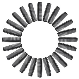 Etercycle 24 Pieces Pocket Hair Combs, 5 inch Unbreakable Black Comb Great for Travel Used on All Hair Types - Men\'s Hair, Women\'s Hair, Beard, Mustache and Sideburns