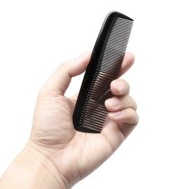 Etercycle 24 Pieces Pocket Hair Combs, 5 inch Unbreakable Black Comb Great for Travel Used on All Hair Types - Men\'s Hair, Women\'s Hair, Beard, Mustache and Sideburns