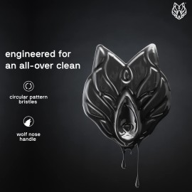 Black Wolf Body Scrubber - 100% Silicone Bristles for a Hygienic Deep Clean Experience - Easy to Clean Excess Soap and Body Wash Off Black Wolf Body Scrubber - 100% Silicone Bristles for a Hygienic Deep Clean Experience - Easy to Clean Excess Soap and Body Wash Off