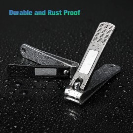 FVION Nail Clippers Set, Nail Clipper Stainless Steel Fingernail & Toenail with Nail File for Thick Nails Nail Cutters for Men Women with Gift Box