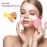 Patelai 300 Pieces Face Cleansing Sponge Wash Round Face Sponge Makeup Removal Sponge Pad Compressed Soft Facial Sponge Exfoliating Sponges, Pink, Purple, Blue, Yellow, Green for Women
