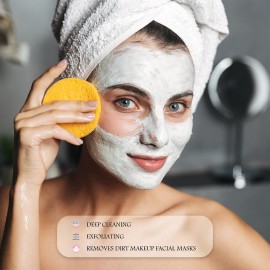 Patelai 300 Pieces Face Cleansing Sponge Wash Round Face Sponge Makeup Removal Sponge Pad Compressed Soft Facial Sponge Exfoliating Sponges, Pink, Purple, Blue, Yellow, Green for Women Patelai 300 Pieces Face Cleansing Sponge Wash Round Face Sponge Makeup Removal Sponge Pad Compressed Soft Facial Sponge Exfoliating Sponges, Pink, Purple, Blue, Yellow, Green for Women