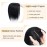 SEGO Human Hair Toppers for Women With Thinning Hair, 7 * 13CM Silk Base 100% Real Human Hair Clip in Top Wiglet Hairpieces -12 Inch No Bangs Jet Black