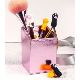 SUKPSY 3 Pcs Silicone Cuticle Trimmer Nippers Tweezers Scissors Cover Protector 3 Colors Cat Paw Protective Sleeve for Nail and Toenails Manicure Tools