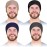 4 Pieces Satin Lined Hair Cover Satin Sleep Bonnet Adjustable-Designed Sleeping Beanie Stay on No Fading Cap for Men