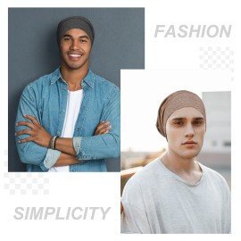 4 Pieces Satin Lined Hair Cover Satin Sleep Bonnet Adjustable-Designed Sleeping Beanie Stay on No Fading Cap for Men 4 Pieces Satin Lined Hair Cover Satin Sleep Bonnet Adjustable-Designed Sleeping Beanie Stay on No Fading Cap for Men