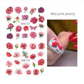 queenfoot Flower Nail Art Stickers Decals Summer Nail Decorations Blooming Flower Nail Stickers Decals Water Summer Sliders Chrysanthemum Peony Design for Manicure 12 Sheets 12 Count Pack of 1 queenfoot Flower Nail Art Stickers Decals Summer Nail Decorations Blooming Flower Nail Stickers Decals Water Summer Sliders Chrysanthemum Peony Design for Manicure 12 Sheets 12 Count Pack of 1