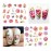 queenfoot Flower Nail Art Stickers Decals Summer Nail Decorations Blooming Flower Nail Stickers Decals Water Summer Sliders Chrysanthemum Peony Design for Manicure 12 Sheets 12 Count Pack of 1