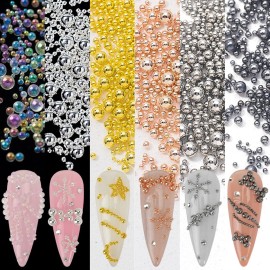 6 Boxes Nail Art Beads Nail Art Metal Balls Nail Beads For Nail Art Gold Silver Rose Gold Nail Art Steel Beads Nail Caviar Beads For Nail Art Nail Bubble Beads For DIY Crafts Decoration 6 Boxes Nail Art Beads Nail Art Metal Balls Nail Beads For Nail Art Gold Silver Rose Gold Nail Art Steel Beads Nail Caviar Beads For Nail Art Nail Bubble Beads For DIY Crafts Decoration