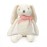 FLUFFYFUN 100% Organic Cotton Baby Bunny Stuffed Animal 7.1 - Soft White Rabbit Plush Toy for Newborn
