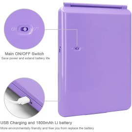 deweisn Folding Lighted Makeup Mirror with 72 LEDs 3 Colors Light Modes USB Rechargable 1800mA Batteries Portable Ultra Thin Compact Vanity Mirror Dimmable Travel Mirror