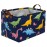 Essme Dinosaur Basket,Dinosaur Storage Baskets for Boys, Dinosaur Baskets for Boys Toy Bin with Handle Dinosaur Baskets for Dinosaur Room Decor, Clothes,Books.(Navy Blue dinosaurs)