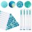 80 Pcs Mascara Wand Tube Set 40Pcs Empty Mascara Wand Tube 40Pcs Eyelash Brush Mascara Brushes for Women Girls Makeup