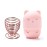 Makeup Sponge Holder, Beauty Sponge Holder + Makeup Blender Travel Case Beauty Sponge Blender Drying Stand & Storage Containers - Pink + Gold
