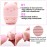 Makeup Sponge Holder, Beauty Sponge Holder + Makeup Blender Travel Case Beauty Sponge Blender Drying Stand & Storage Containers - Pink + Gold
