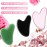 Nuanchu 3 Pieces Gua Sha Facial Tool Natural Resin Stone Board Scraping Facial Massage Gua Sha Scraping Massage Tool for Face, Skin Body Muscle Relaxing Tools(Pink, Dark Green, Black)