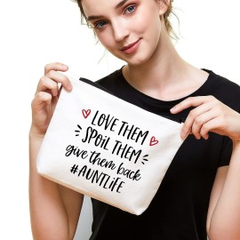 Fokongna Aunt Gifts - Funny Auntie Gifts: Spoil Them, Makeup Bag, Aunt Life Fokongna Aunt Gifts - Funny Auntie Gifts: Spoil Them, Makeup Bag, Aunt Life