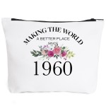 65th Birthday Gifts for Women Mom Grandma Aunt BFF Friends Teacher Boss Staff Colleague Coworker-Making The World Since 1960-65 Years Old Gifts Ideas For Women Turning 65 Wife Sisters Her