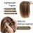 SEGO Hair Toppers for Women Real Human Hair No Bangs, 130% Density 10 * 12CM Silk Base Remy Clip in Top Wiglet Hairpieces Add Volume-6 Inch Medium Brown&Dark Blonde