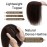 SEGO Hair Toppers for Women Real Human Hair No Bangs, 130% Density 10 * 12CM Silk Base Remy Clip in Top Wiglet Hairpieces Add Volume-14 Inch Dark Brown