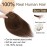 SEGO Hair Toppers for Women Real Human Hair No Bangs, 130% Density 10 * 12CM Silk Base Remy Clip in Top Wiglet Hairpieces Add Volume-10 Inch Medium Brown