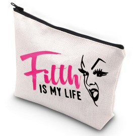 G2TUP Babs Johnson Makeup Bag Divine Inspire Gift Filth is My Life Canvas Zipper Pouch Cotton & Connie Merch (Filth is My Life)