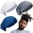 Sintege 4 Pcs DreadLocks Tube Sock Wide Elastic Headband Loc Cap Long Hair Dreads Head Wrap Unisex Spandex for Women Men(Black, White, Grey and Blue, 12 x 9.8 Inches)
