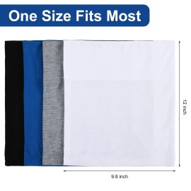 Sintege 4 Pcs DreadLocks Tube Sock Wide Elastic Headband Loc Cap Long Hair Dreads Head Wrap Unisex Spandex for Women Men(Black, White, Grey and Blue, 12 x 9.8 Inches) Sintege 4 Pcs DreadLocks Tube Sock Wide Elastic Headband Loc Cap Long Hair Dreads Head Wrap Unisex Spandex for Women Men(Black, White, Grey and Blue, 12 x 9.8 Inches)