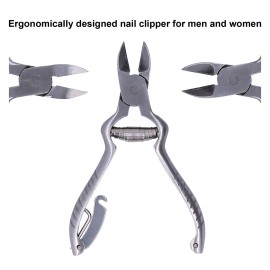 Toe Nail Clippers for Thick Nails and Ingrown Toenails Heavy Duty Toenail Clippers One of the Large Nail Nipper Professional Pedicure Nail Cutter