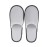 Kirozanny 10 pair Unisex Disposable Slippers Portable Foldable Hotel Travel Slippers Party Family SPA Slippers (Medium, White, numeric_9) (Grey edge 5mm thick sole)