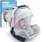 Baby Mosquito Net for Infant Car Seats,Infant Stroller and Bassinets, Carrier,Breathable with Elastic Netting for Easy Fitting, Portable Durable & Long Lasting Infant Insect Shield Netting (White)