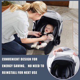 Baby Mosquito Net for Infant Car Seats,Infant Stroller and Bassinets, Carrier,Breathable with Elastic Netting for Easy Fitting, Portable Durable & Long Lasting Infant Insect Shield Netting (White)