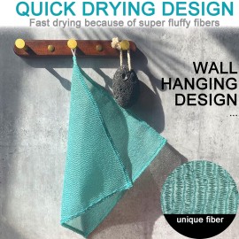 6 pcs/Set 1212 Home Spa Exfoliating Nylon Bath Cloth/Towel - Magic Shower Washcloth for Body - Shower Scrubber - Remove Dead Skin - Great for Skin Care in The Bath