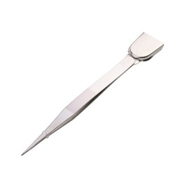 1 Piece Stainless Steel Tweezer with Shovel Stainless Steel Handy Tweezer with Shovel Diamond Gem Tweezers Jewelry Tweezers with Scoop Gems Pick Up Beads Tools for Beads Gems Diamond