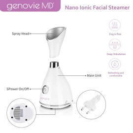 Nano Ionic Facial Steamer, Facial Deep Cleaning, Nano Ionic Face Steamer, Portable, Superfine Hot Steam for Deep Cleanse Unclog The PoresAdvanced Skincare at Home
