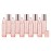 USRommaner 10ml Pink Glass Roll On Bottles,Empty Essential Oil Glass Roller Bottle With Stainless Steel Roller Balls,Rose Golden Cover Perfume Travel Roll-On Vial Lip gloss Tube Container-10 Pack