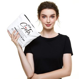 Fokongna To My Sister Gifts, Sister Birthday Gifts, Friends I Love You Makeup Bag for Birthday, Graduation Best Friends Ever Personalized