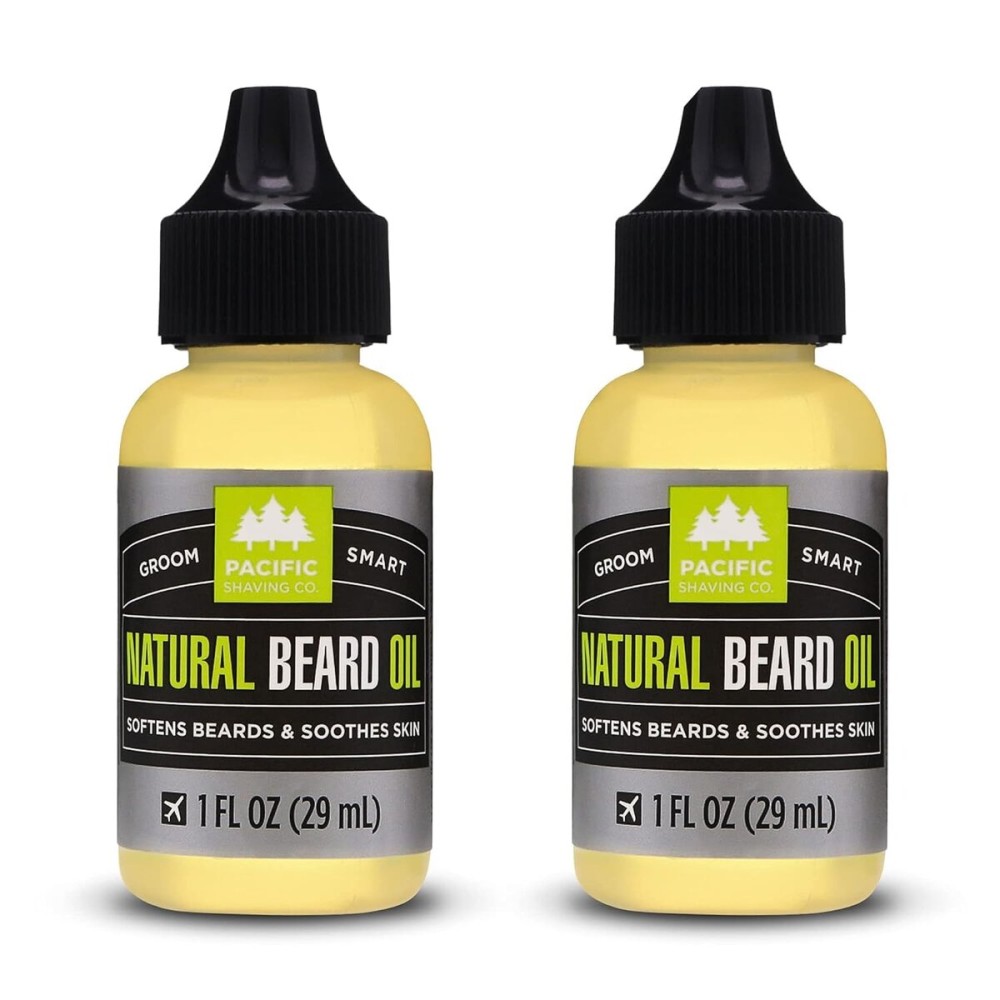 Pacific Shaving Company Natural Beard Oil 1 oz (Pack of 2) Pacific Shaving Company Natural Beard Oil 1 oz (Pack of 2)