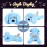 Hopearl LED Musical Stuffed Puppy Lighting Up Singing Plush Dog Adjustable Volume Lullaby Animated Soothe Birthday Festival for Kids Toddler Girls, Blue, 17\'\'