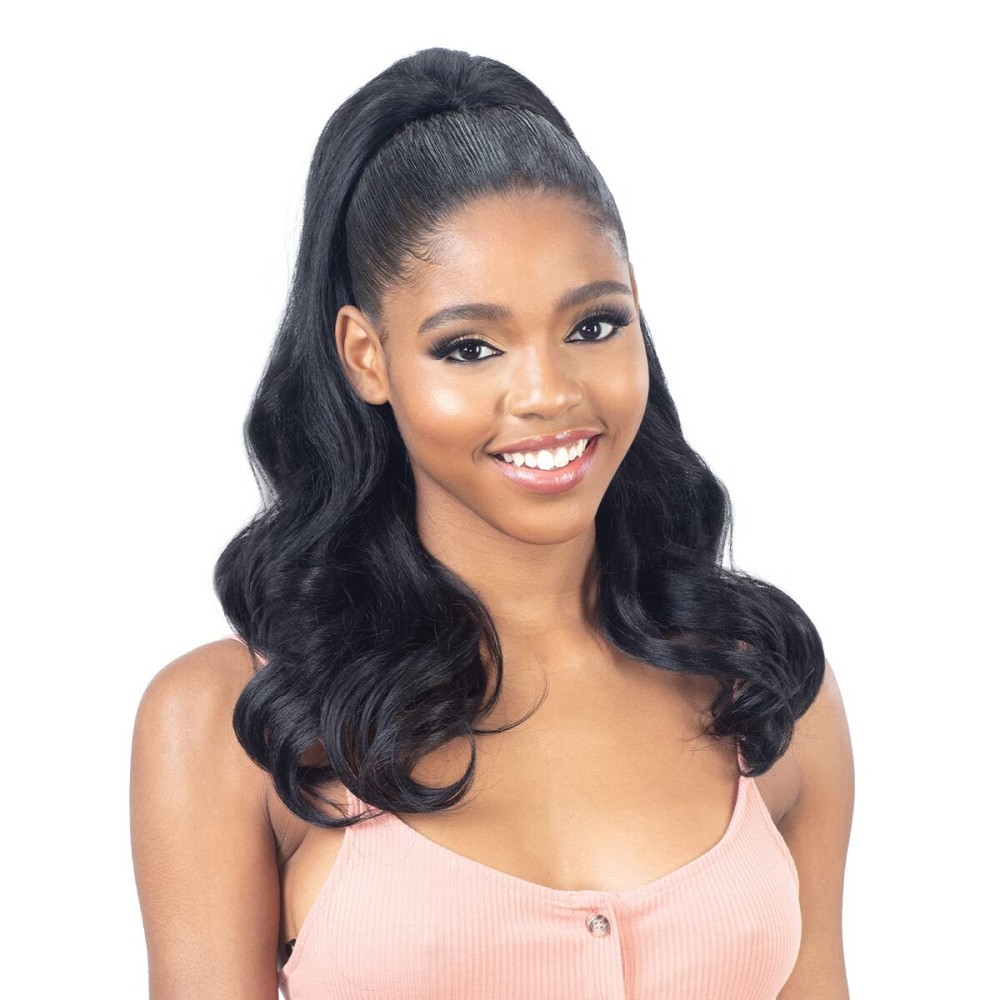 FreeTress Equal Wig Drawstring Ponytail Natural Me Natural Bouncy Curl (OT30)