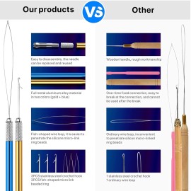 konovo Microlinks Hair Extensions Kit, Professional Tools with Hair Extension Pliers, Bead Threader, Micro Links Silicone Rings Bead 400PCS konovo Microlinks Hair Extensions Kit, Professional Tools with Hair Extension Pliers, Bead Threader, Micro Links Silicone Rings Bead 400PCS